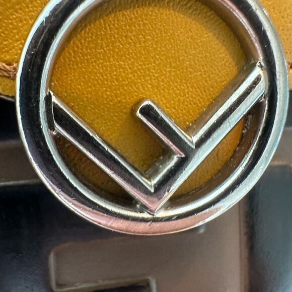 Fendi Zucca F Mustard  Yellow and Black Women's Clutch/ Wallet - Picture 6 of 16